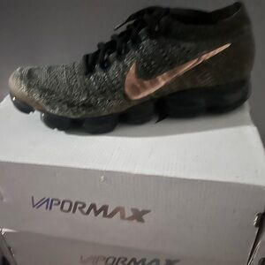 Nike VaporMax Black and Gold Sneakers